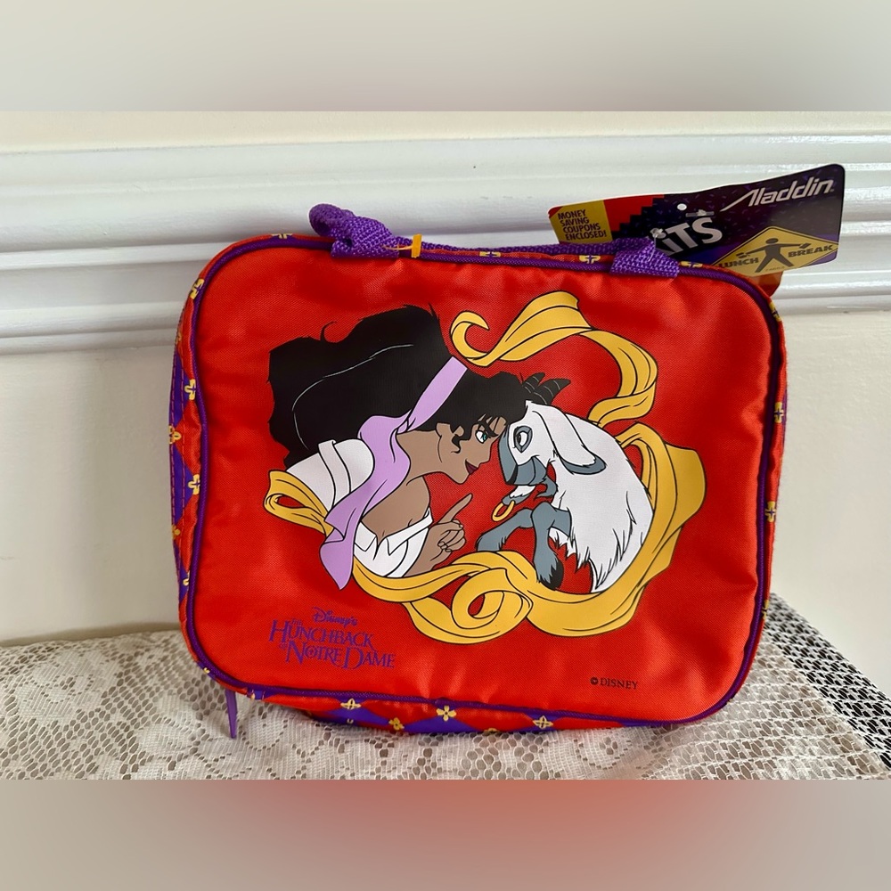 Vintage Disney Hunchback of Notre Dame Character Lunch Tote